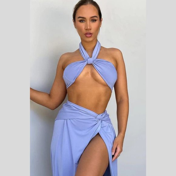 NWT If You Say So Scarf Top and Maxi Skirt Set / Small - Picture 6 of 8